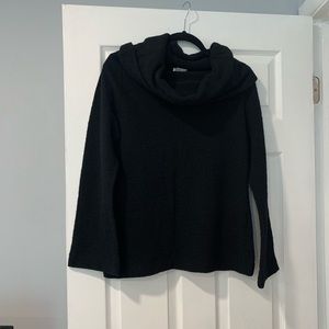Vintage Tehen cowl neck wool black sweater